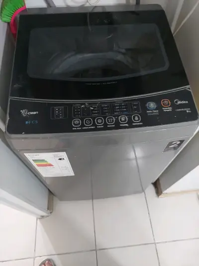Lavadora Midea 9kg con tapa de vidrio templado - miniatura 1