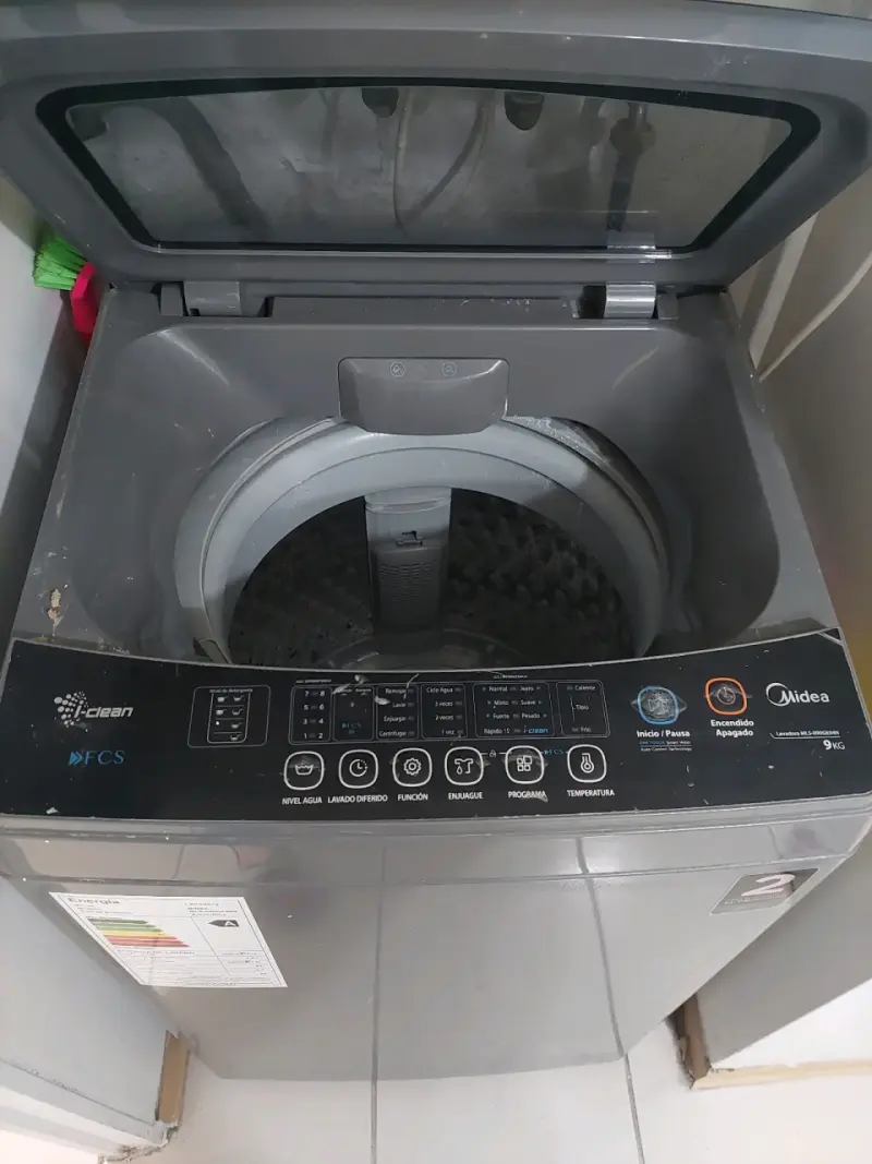 Lavadora Midea 9kg con tapa de vidrio templado - 4