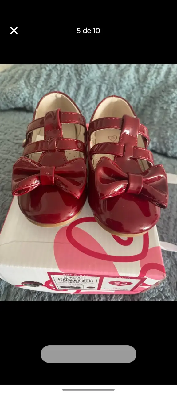 Zapatos de Niña Limonada Burdeo Talla 22 - 2