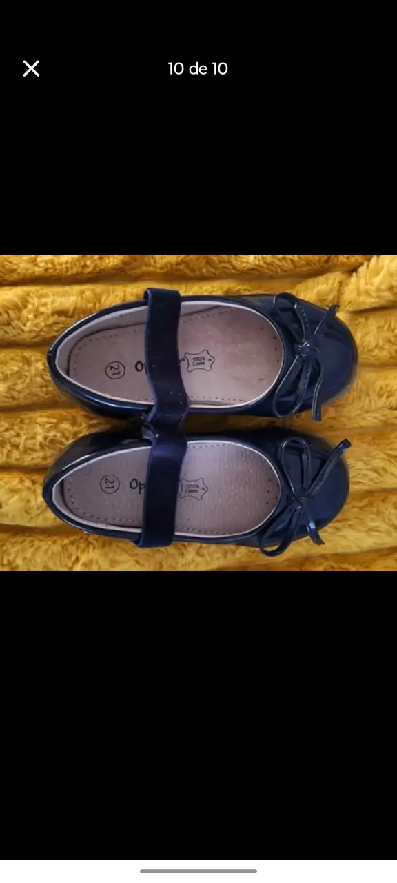 Zapatos de charol para niña con lazo - 2