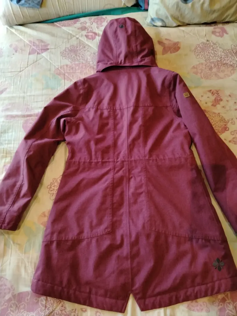 Parka de mujer Lippi burdeo con capucha desmontabl - 2
