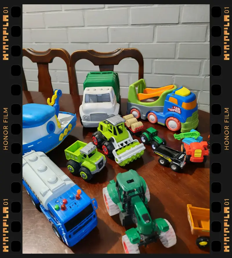 Set de vehículos de construcción y herramientas de juguete - 4