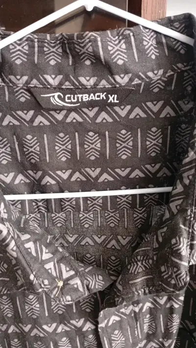 Camisa estampada negra Cutback XL - miniatura 2