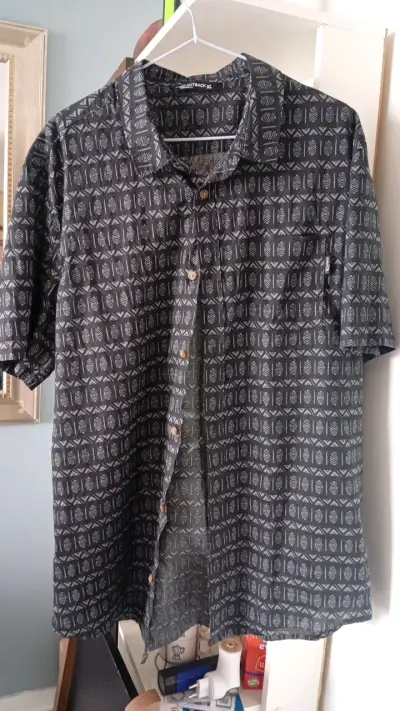 Camisa estampada negra Cutback XL - miniatura 3