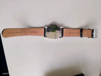 Reloj de pulsera Movado con correa de cuero - miniatura 4