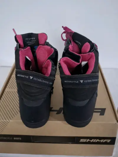 Botas de motocicleta Shima Rebel WP Lady negras - miniatura 2