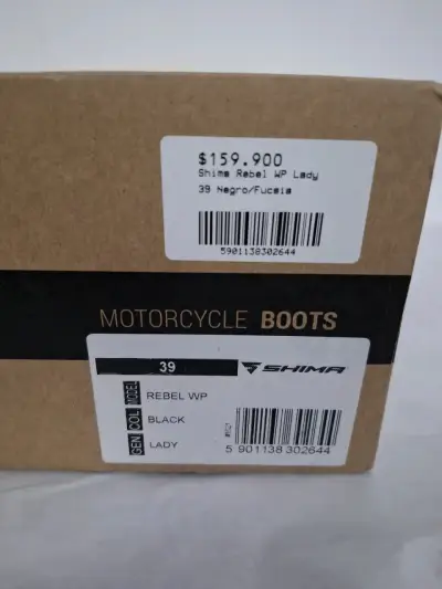 Botas de motocicleta Shima Rebel WP Lady negras - miniatura 6