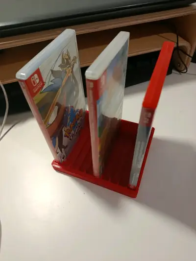 Organizador de juegos para Nintendo Switch rojo - miniatura 3