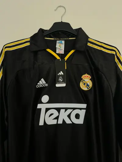 Camiseta Real Madrid Retro de Raul manga larga - miniatura 4