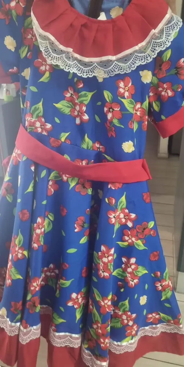 🇨🇱 Vestido de Cueca – Talla 10 (Impecable) - 2