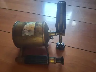 Soplete de Latón Antiguo Hecho en Suecia - miniatura 3