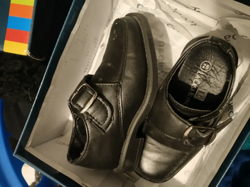 Zapatos de vestir negros para niño talla 25 - 3