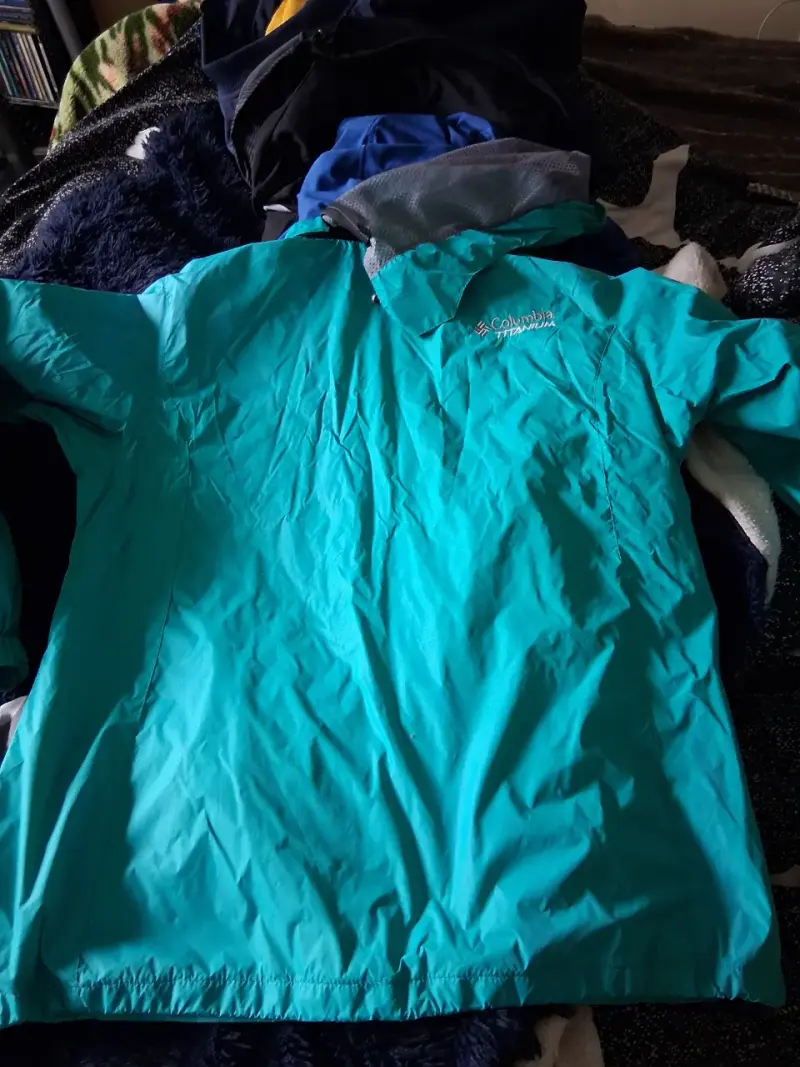 Chaqueta impermeable Columbia Titanium turquesa - 2