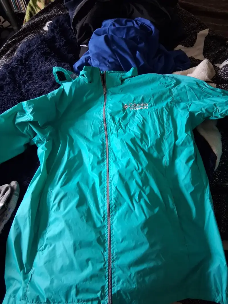 Chaqueta impermeable Columbia Titanium turquesa - 5