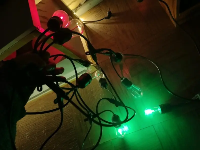 Pack 10 ampolletas LED de colores para decoración - 3