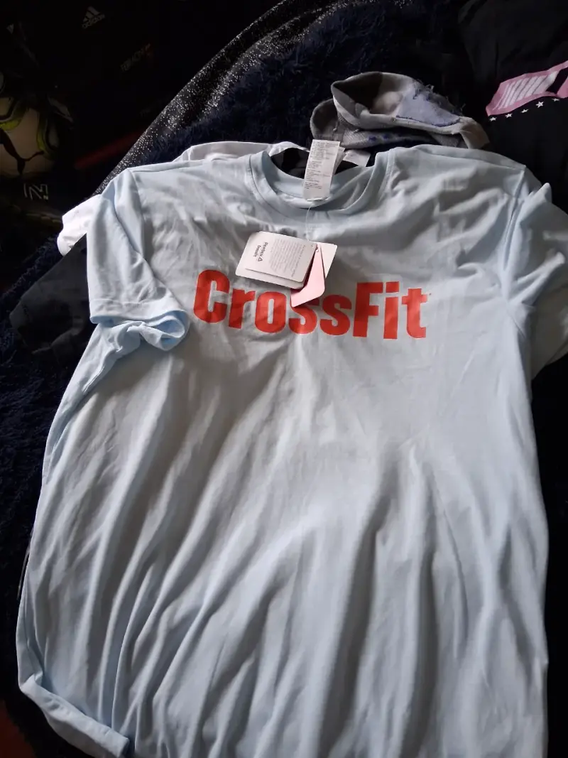 Polera CrossFit azul claro para hombre