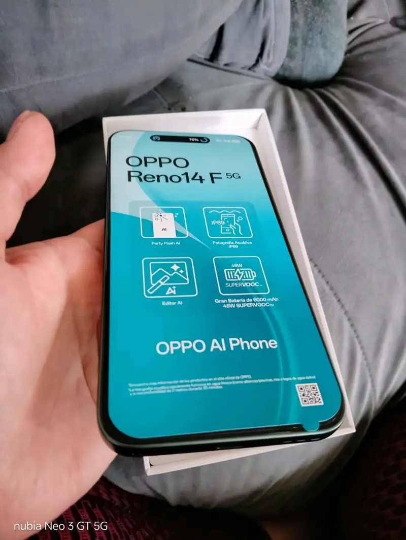 Smartphone OPPO Reno14 F 5G como nuevo - 2