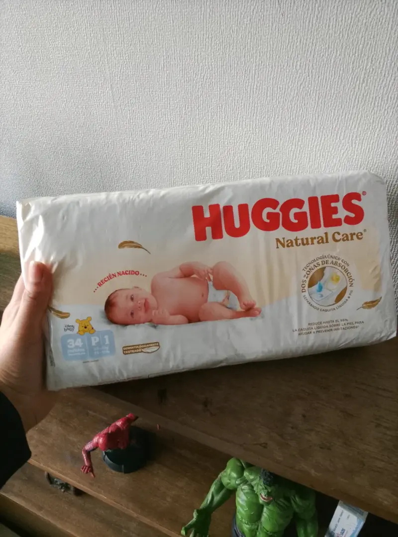 Pañales Huggies Natural Care P 34 Unida