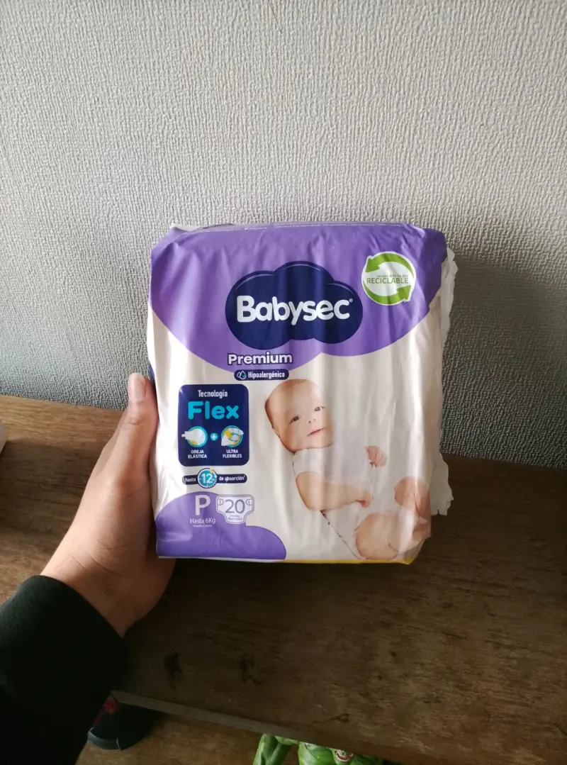 Pañales Babysec Premium Talla P 20 unidades