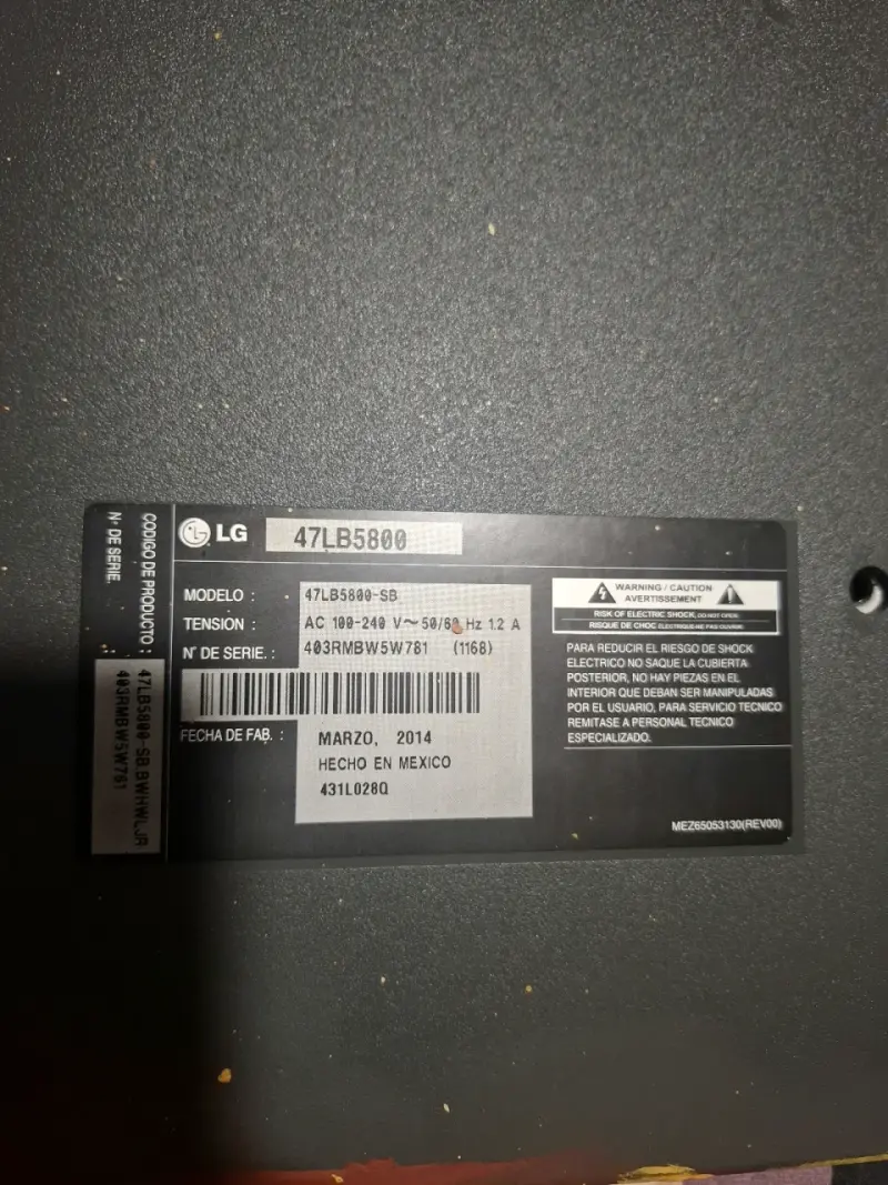 Televisor LG 47 pulgadas modelo 47LB5800 - 4