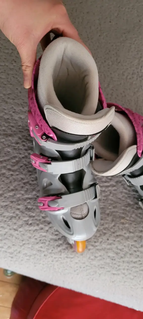 Patines en línea gris y rosa marca HONDAR - 3