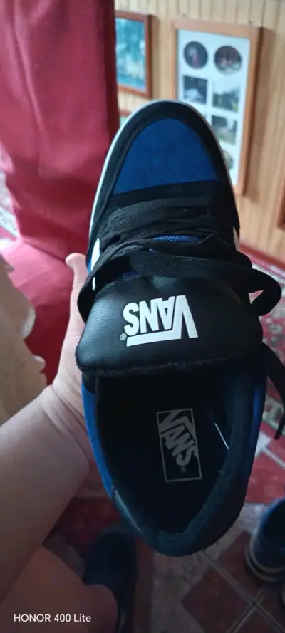 Zapatillas Vans Retro Skate Black/Blue - miniatura 2