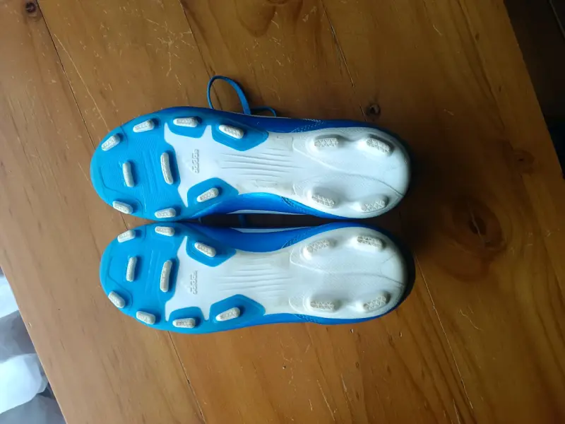 Zapatillas de fútbol Adidas azules para niños - 2