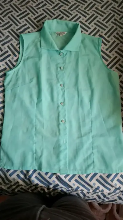 Blusa sin mangas verde menta Baglioni - miniatura 3