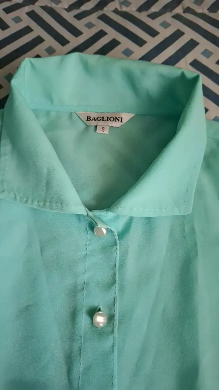 Blusa sin mangas verde menta Baglioni - 4