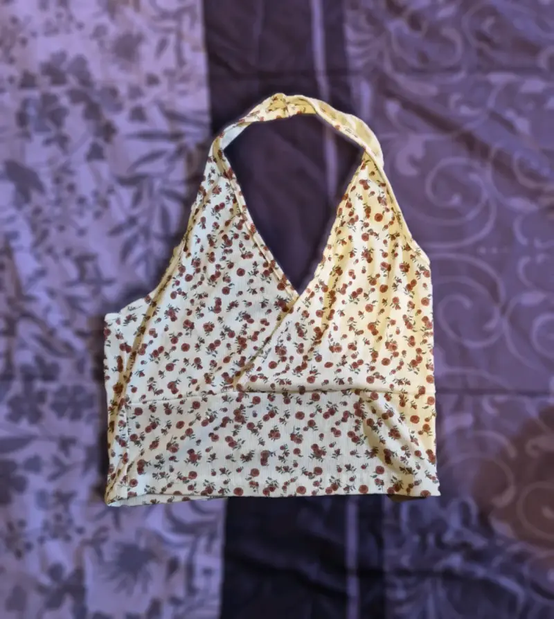 Top halter floral para mujer - 1