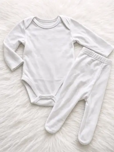 Conjunto de ropa para bebé con estampado de mariposas - miniatura 2