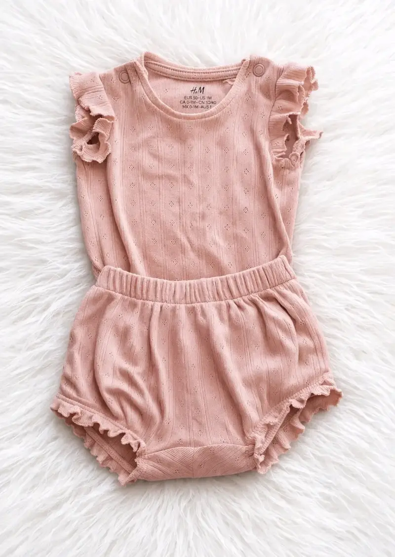Conjunto de ropa para bebé con estampado de mariposas - 3