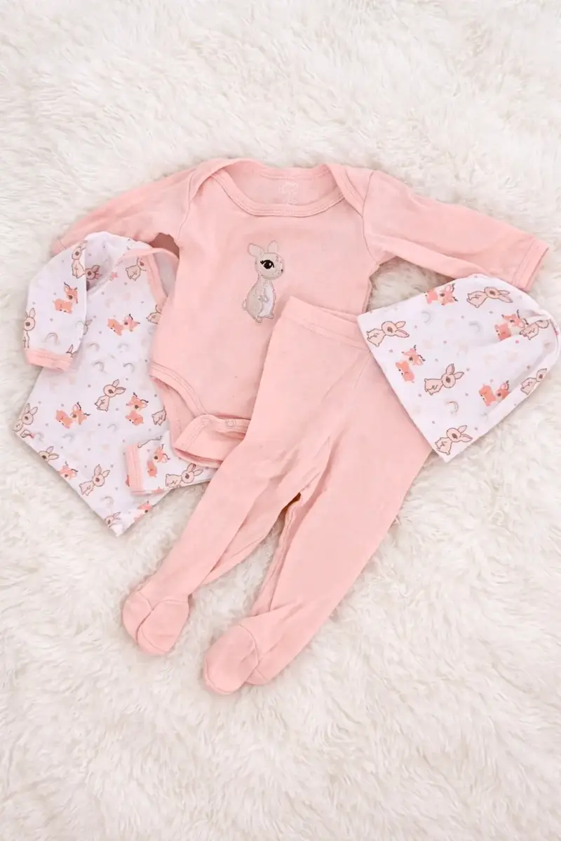 Conjunto de ropa para bebé con estampado de mariposas - 4