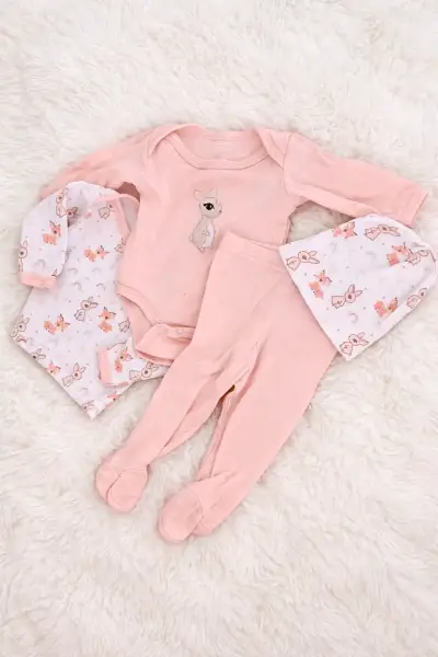 Conjunto de ropa para bebé con estampado de mariposas - miniatura 4