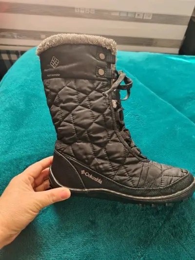 Botas de invierno impermeables Columbia negras - miniatura 1