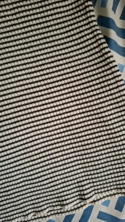 Polera rayada Fiorucci en blanco y negro - miniatura 4