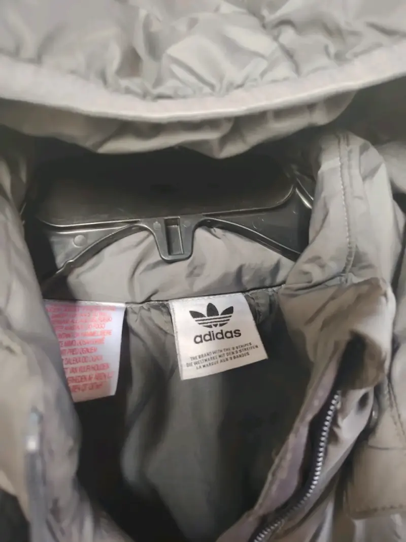 Chaqueta con capucha Adidas gris para hombre - 2