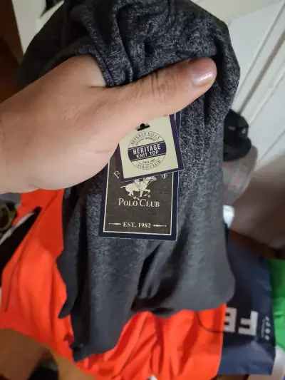 Polera de punto gris Beverly Hills Polo Club - miniatura 1