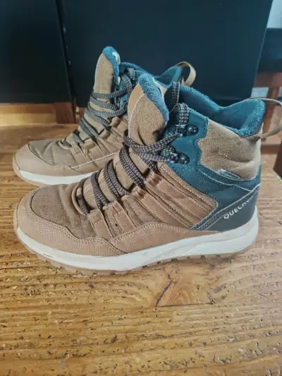 Botas de senderismo Quechua marrón para hombre - miniatura 1