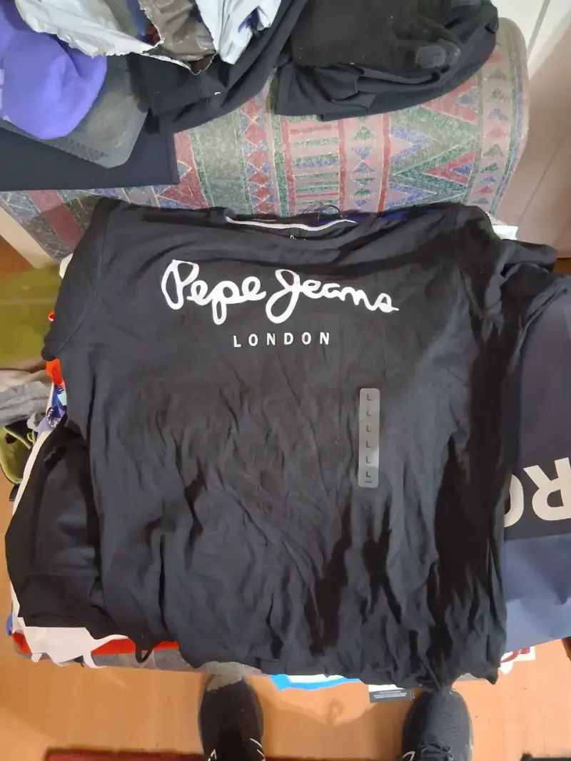 Polera negra Pepe Jeans London para hombre - 2