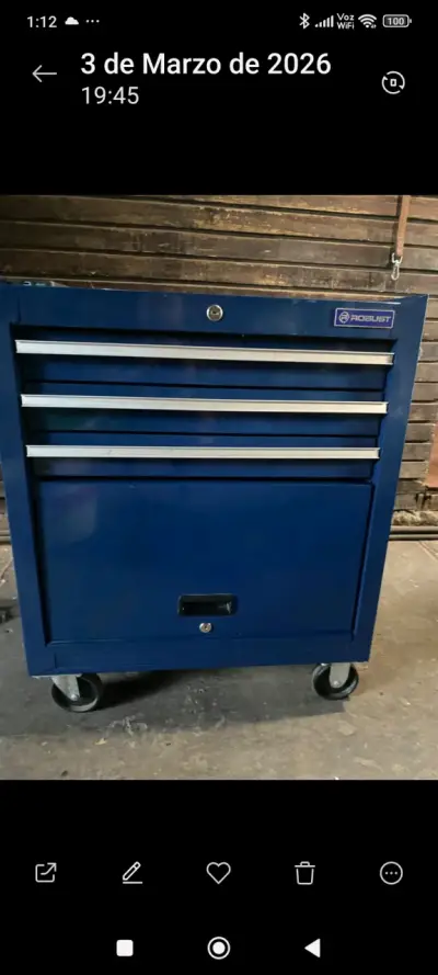 Carro de Herramientas Azul con Ruedas Robust - miniatura 1