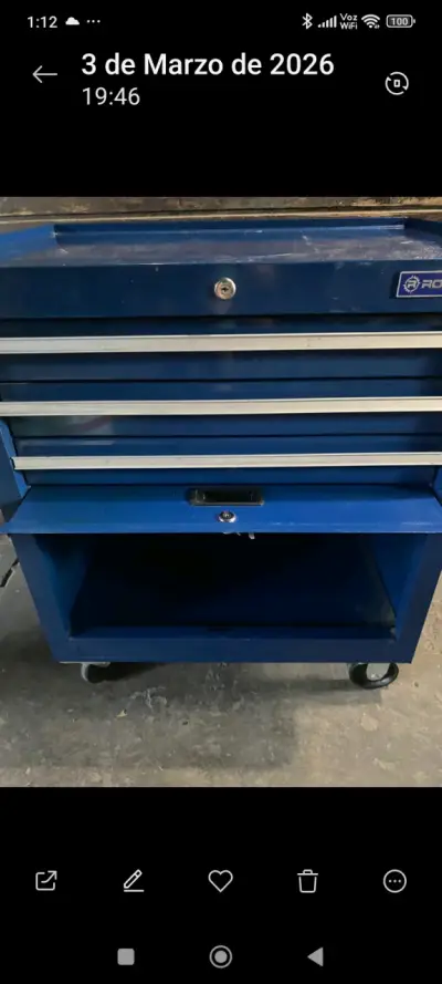 Carro de Herramientas Azul con Ruedas Robust - miniatura 2