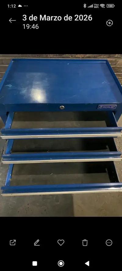 Carro de Herramientas Azul con Ruedas Robust - miniatura 3