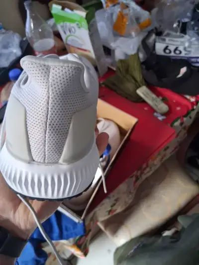 Zapatillas deportivas Adidas blancas con detalles azules - miniatura 6