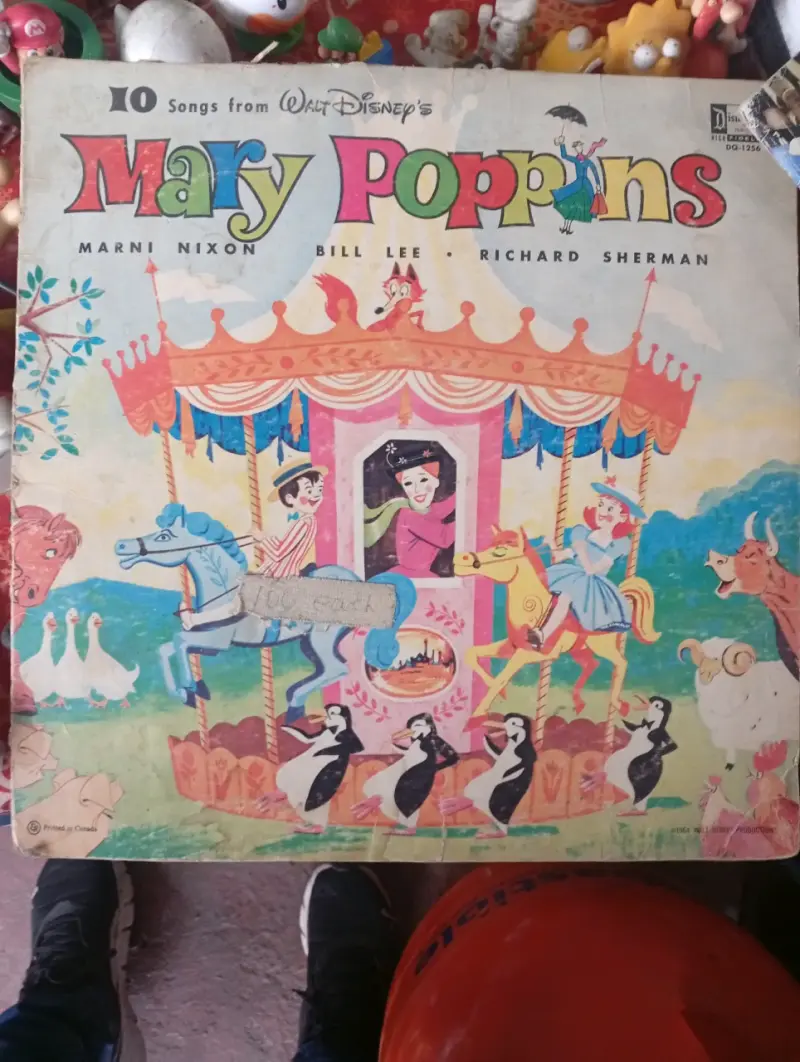 Disco de vinilo Mary Poppins Walt Disney