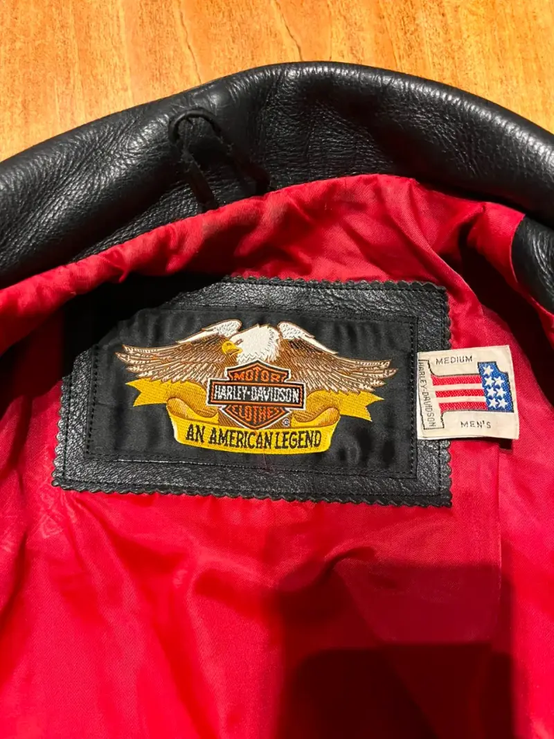 Chaqueta de cuero Harley-Davidson negra - 3