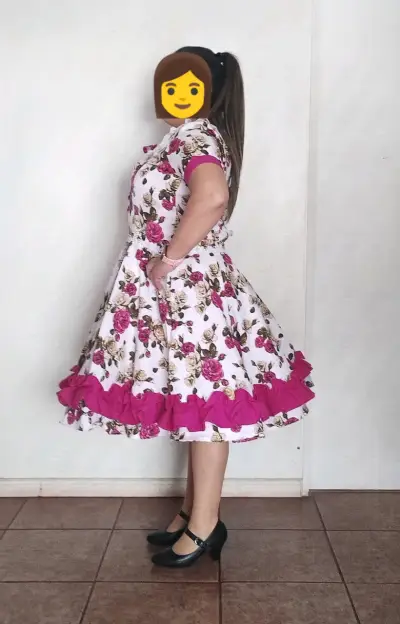 Vestido cueca L con falso - miniatura 2