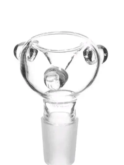 Cazoleta de vidrio para bong con diseño de oso - miniatura 1