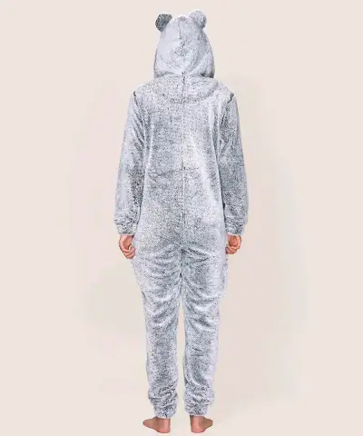 Pijama Entero Gris con Orejas de Koala - miniatura 2