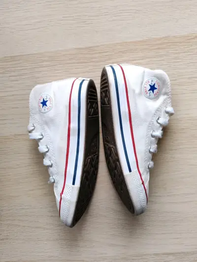 Zapatillas Converse All Star blancas para niños - miniatura 2